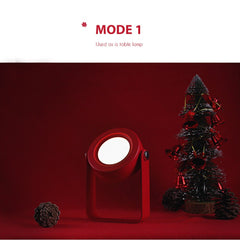 Faltbares, über USB wiederaufladbares LED-Nachtlicht – tragbare, dimmbare Tischlampe für drinnen, draußen, Camping, Lesen