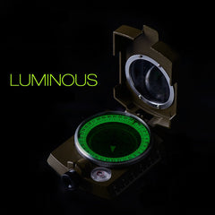 Professioneller, wasserdichter Militärkompass aus Metall mit Neigungsmesser für Camping, Wandern, Klettern und Outdoor-Sport