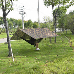 Ultraleichte, wasserdichte, quadratische Markisen in Camouflage-Optik – Plane für Camping im Freien, Sonnenschutz für unterwegs, Gartenüberdachung