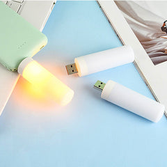 USB LED Flame Flashing Candle Light - Atmosphere Lamp for Power Bank, Camping, and Cigarette Lighter Effect