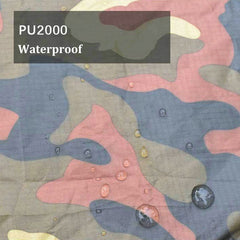 Ultraleichte, wasserdichte, quadratische Markisen in Camouflage-Optik – Plane für Camping im Freien, Sonnenschutz für unterwegs, Gartenüberdachung