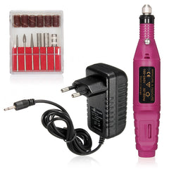 Electric Nail Art 6 Drill Carve Engraving Machine Tool Kit