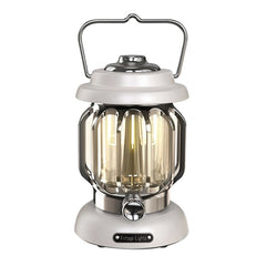 Tragbare LED-Retro-Campinglampe – über USB wiederaufladbar, ideal für Zelte und Nachtatmosphäre