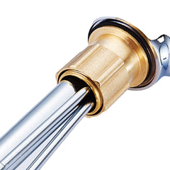 Zinc Alloy Pull Out Faucet Mixer Tap with 360 Degree Swivel Spout for Kitchen & Bathroom Sink Basin - Brass