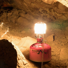 Tragbare, leichte Camping-Gaslampe für die nächtliche Zeltbeleuchtung im Freien