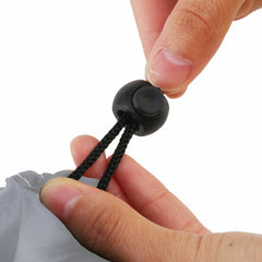 Waterproof Dustproof Motorcycle Cover & Outdoor Round Tablecloth for Home Picnic Table - Gray