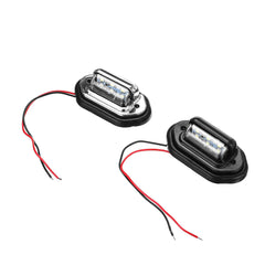 LED-Kennzeichenleuchte für hinten und hinten mit Fassungen für 10–30 V-LKW, Transporter, Wohnwagen