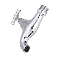 1/2 Zoll Badezimmer-Wasserhahn aus Messing und Chrom – Einhebelmischer, Gewinde, mit Schalter, Wasserhahn-Wasserdüse für den Balkon