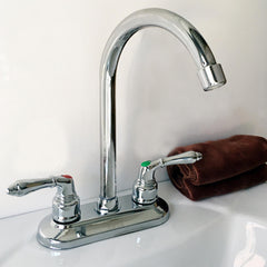 Modern Chrome Double Sink Mixer Tap for Bathroom & Kitchen - Hot & Cold Water Basin Faucet