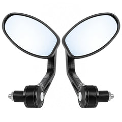 Universal Handlebar Rearview Side Mirrors for Motorcycle and Scooter - Pair, Left & Right