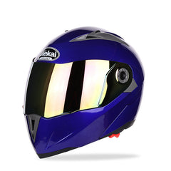 Flip-Up Motorcycle Helmet with Double Plating Lens, Anti-Fog, All-Season for Men, Electric Bike Compatible