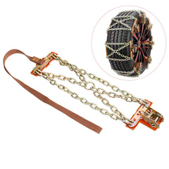 Universal Anti-Skid Ice & Snow Chains for Car, Truck, SUV, ATV, UTV - Emergency Winter Tire Solution