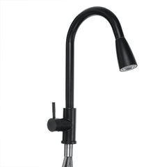 Modern Chrome Kitchen Sink Mixer Tap with Swivel Spout and Single Handle