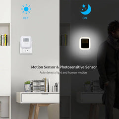 2.4W Intelligent Night Light with 10-Gear Dimming, Delay, and Human Body Induction Control