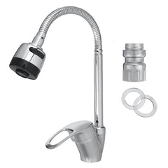 304 Stainless Steel Universal Kitchen Faucet for Hot and Cold Water Sink