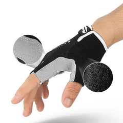 Herren Nylon Outdoor Sport Radfahren Atmungsaktive Halbfinger Fitness Handschuhe