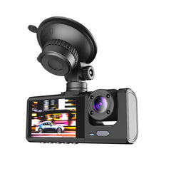 2" Dash Cam 3-Way HD 1080P, Three-Lens, Parking Monitor, Night Vision Car DVR
