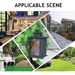 Vintage LED-Kaminlaterne mit flammenlosem Feuereffekt – batteriebetriebene Lampe