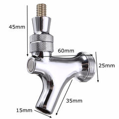 Chrome Draft Beer Faucet Tap for Kegerator Tower - Home Brew