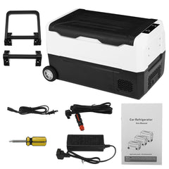 Portable Car Refrigerators Mini Fridge Electric Compressor Cooler for Car Home 12/24V DC 110/240V AC