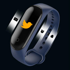 Waterproof Smart Fitness Wristband Heart Rate Blood Pressure Tracker Bracelet