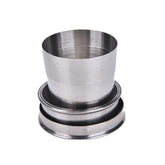 Klappbecher aus Edelstahl – Tragbares Reise-Werkzeugset für Camping, Wandern und Outdoor-Sport – EDC-Ausrüstung