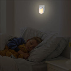 0,5 W 6 LED Lichtgesteuertes Nachtlicht für Flur, Badezimmer, Schlafzimmer - Warmweiß, AC110-240 V