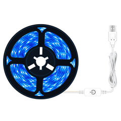 IP65 Waterproof LED Grow Light Strip, 3M, Touch Control, Ice Blue Light for Plant Growth