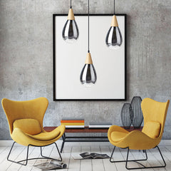 Moderne Pendelleuchte aus Glas – Deckenleuchte, Kronleuchter für die Inneneinrichtung