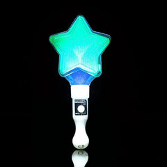 5 Stück leuchtende LED-Stablichter in Sternform für Weihnachtsfeiern, Konzerte und Requisiten