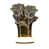 3D-Illusion USB-LED-Nachtlicht - Warmweiße Schreibtischlampe, perfektes Weihnachtsgeschenk