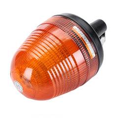 60 LED Amber Rotating Flashing Beacon Light, DIN Pole Mount, 12/24V Tractor Warning Lamp