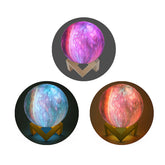 Creality 3D-Mondlampe, 15 cm, 16 Farben LED-Nachtlicht mit Fernbedienung und Holzhalterung für die Dekoration im Schlafzimmer zu Hause