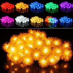 4 m lange, mehrfarbige Lichterkette mit 40 LEDs, Schneefee-Design – flexibel, tragbar, hohe Helligkeit