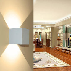 Wasserdichte 7W Aluminium Cube COB LED Wandleuchte - Moderne 220V Heimbeleuchtung