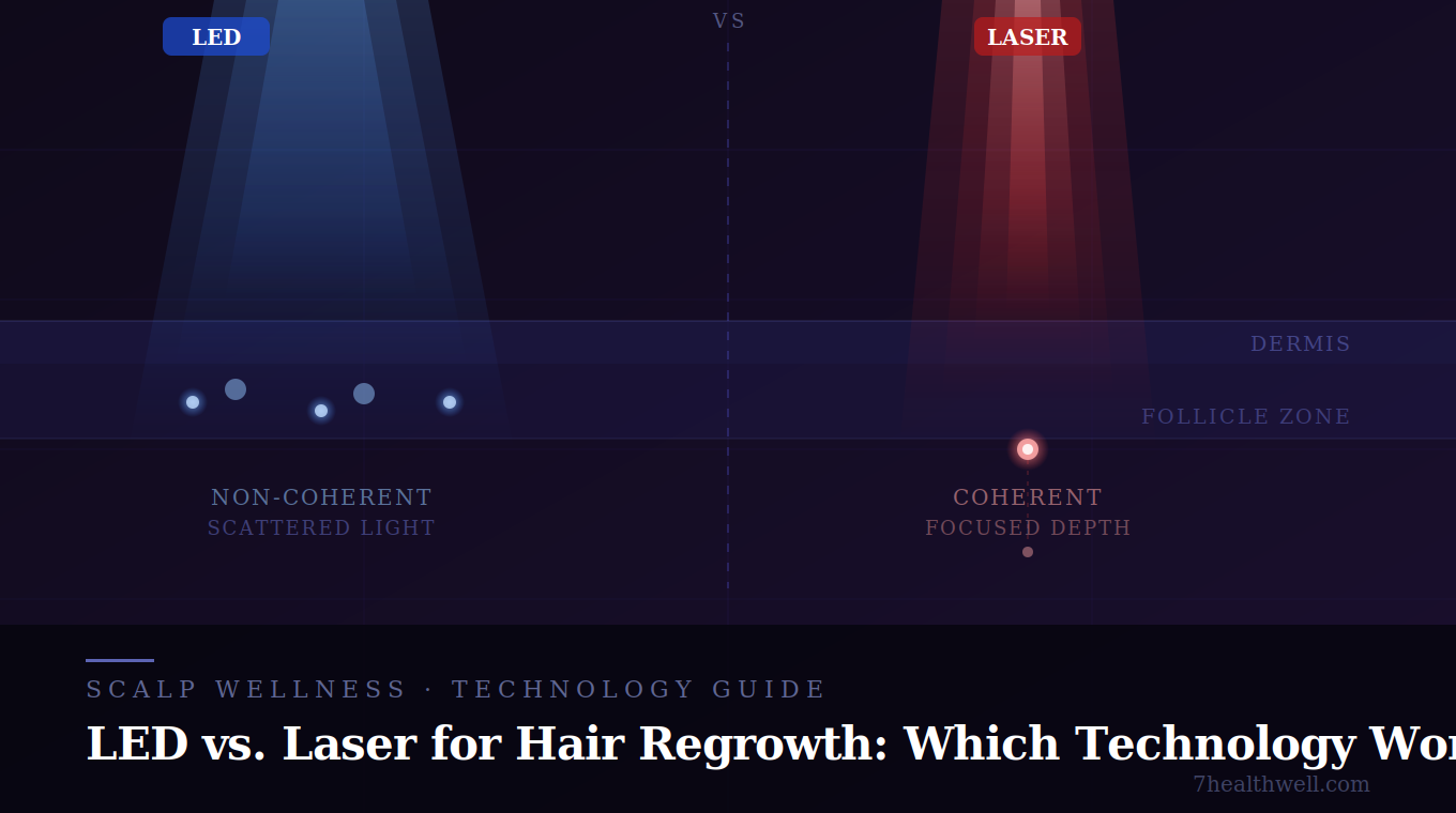 LED vs. Laser for Hair Regrowth: Which Technology Actually Works?