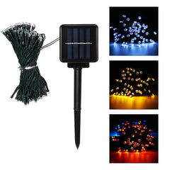 12M 100LED Solar Fairy String Lights, 8 Modes, Waterproof Outdoor Garden Yard Holiday Christmas Decor