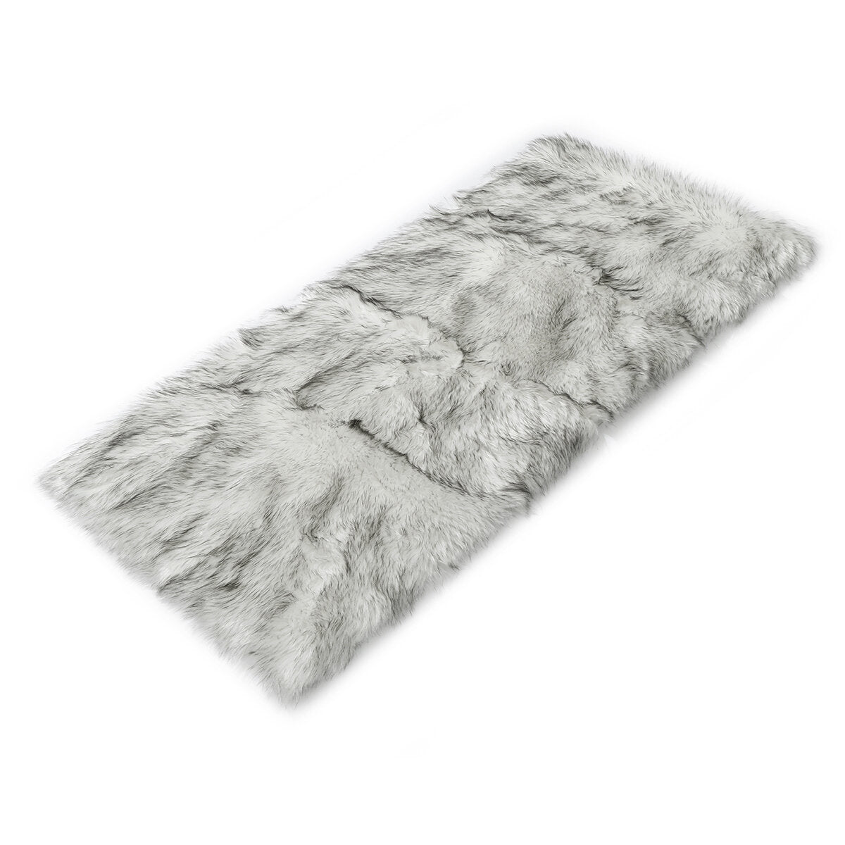 150x60cm Faux Sheepskin Fur Area Rug - Soft Wool Shaggy Carpet for Bedside, Sofa, Living Room, Bedroom Decor