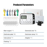 EMS Tens Massager, 6-Output Electroacupuncture Machine for Body and Back Massage