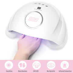 108W/72W SUN5S Plus LED UV Nail Lamp Gel Polish Dryer Curing Machine