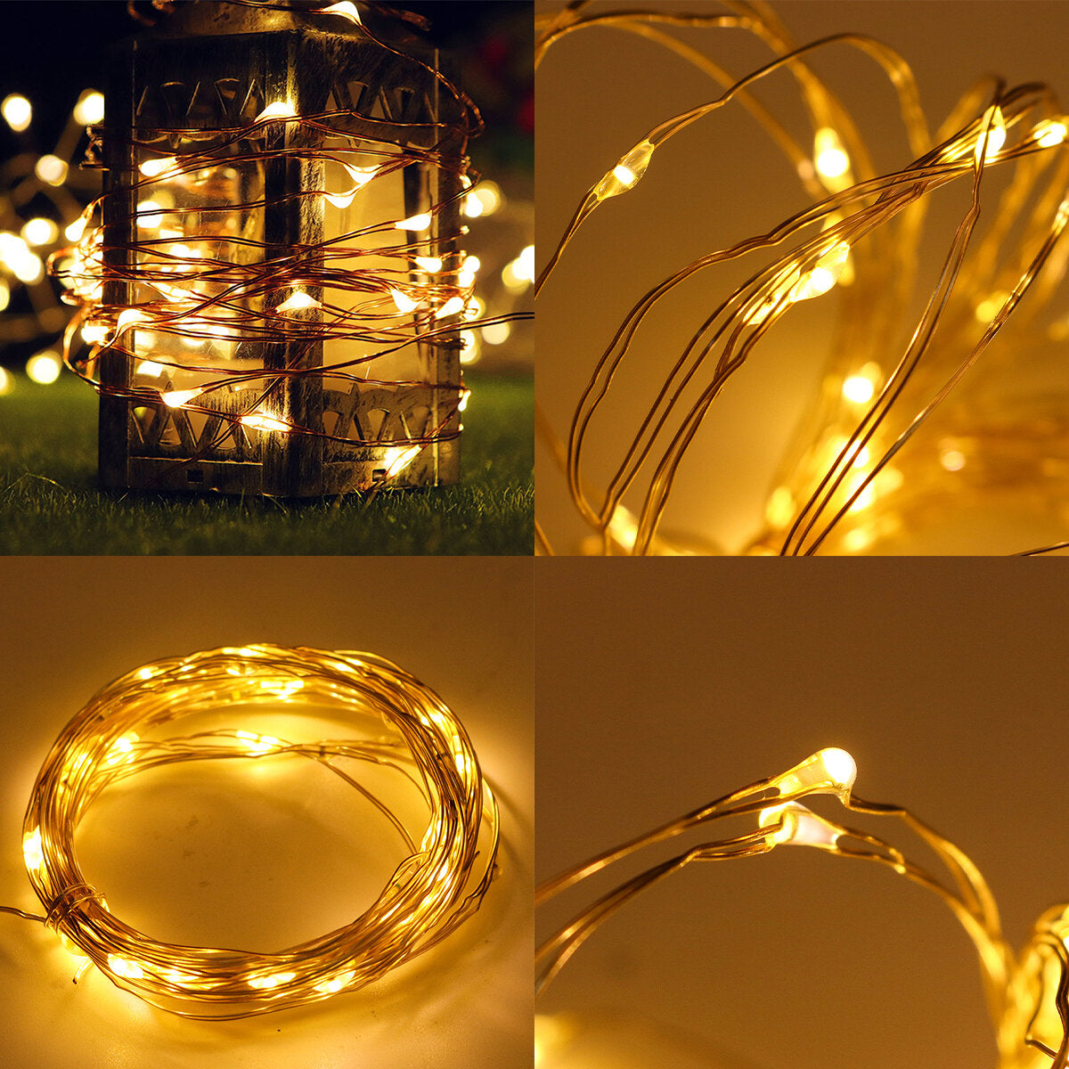 2/5/10M 100 LED USB Battery Powered Fairy String Lights with Remote Control for Xmas Party