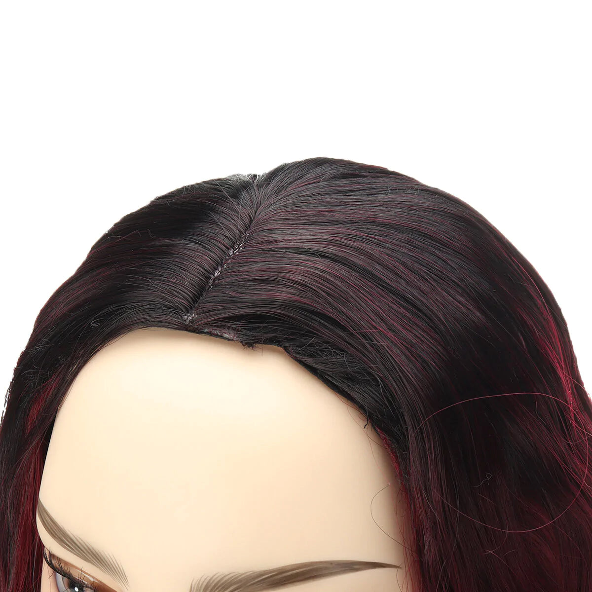 Ombre Black & Orange Water Wave Short Synthetic Cosplay Bob Wigs for Women - Multiple Colors Available