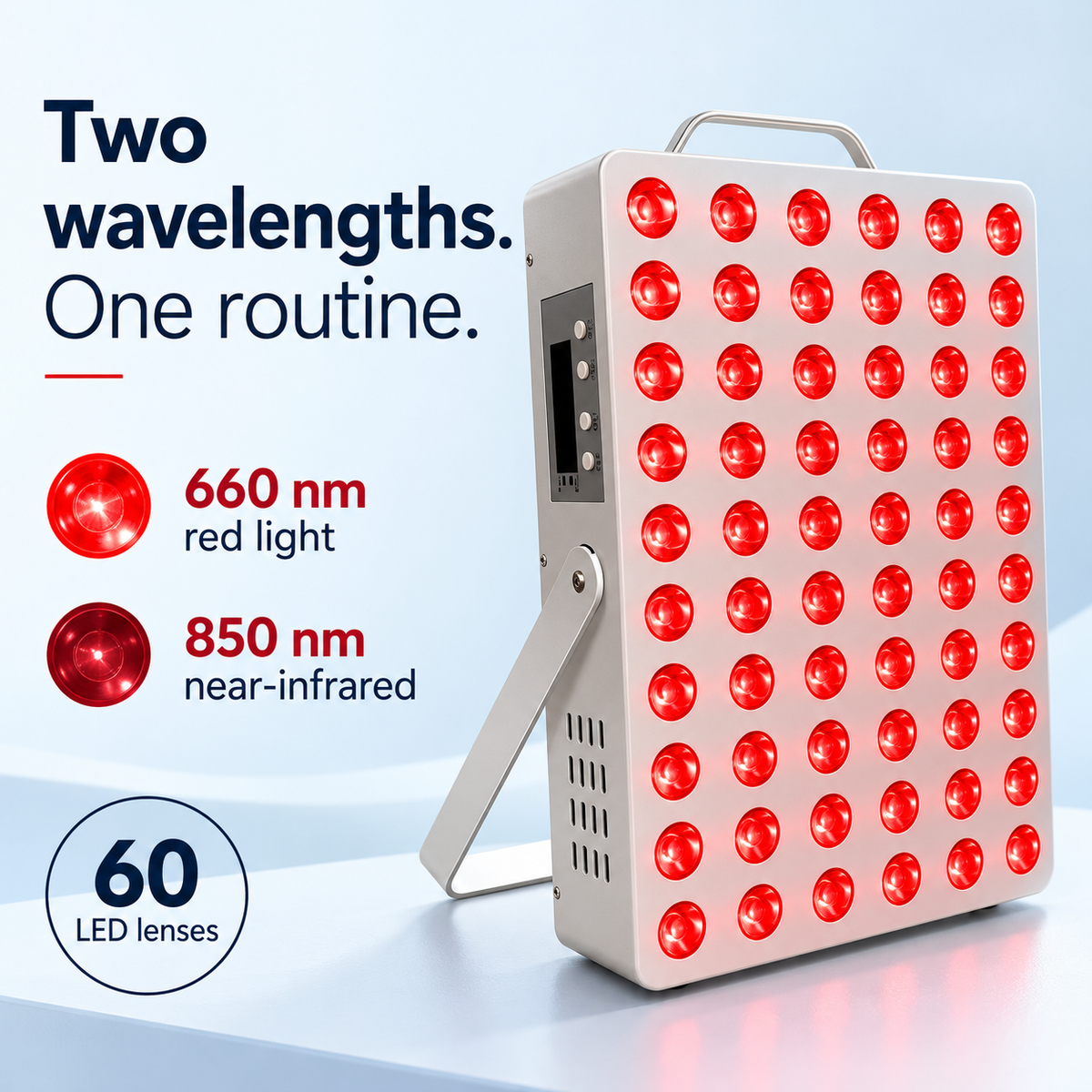 7HW EmberPro Tabletop Red Light Panel for Face, Skin & Sore Muscles