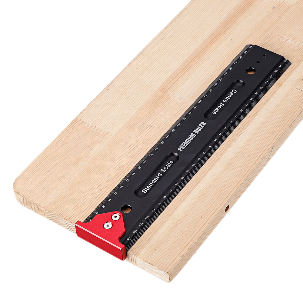 High Precision T Ruler for Woodworking - Durable Measuring Tool with Hook Stop