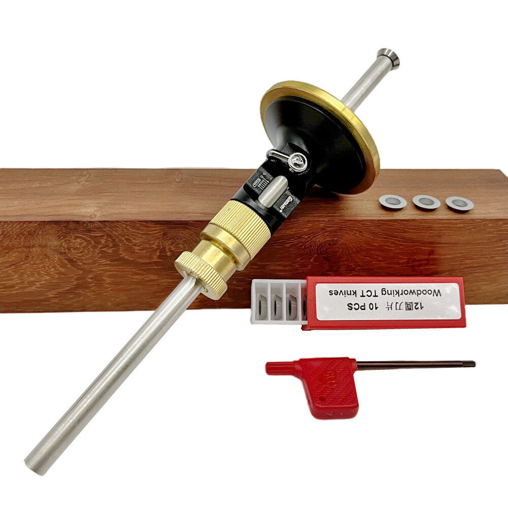 Woodworking Wheel Marking Gauge Kit with 10 Cutters - Carpenter Scribe Tool