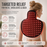7HW MantleFlex Red Light Wrap for Stiff Neck, Shoulders & Back