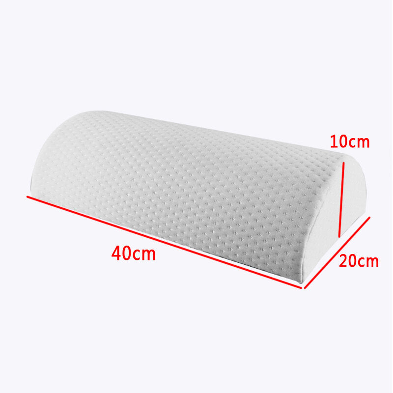 D Shape Memory Foam Comfort Roll Pillow - Neck, Knee, Leg Spacer & Back Lumbar Support