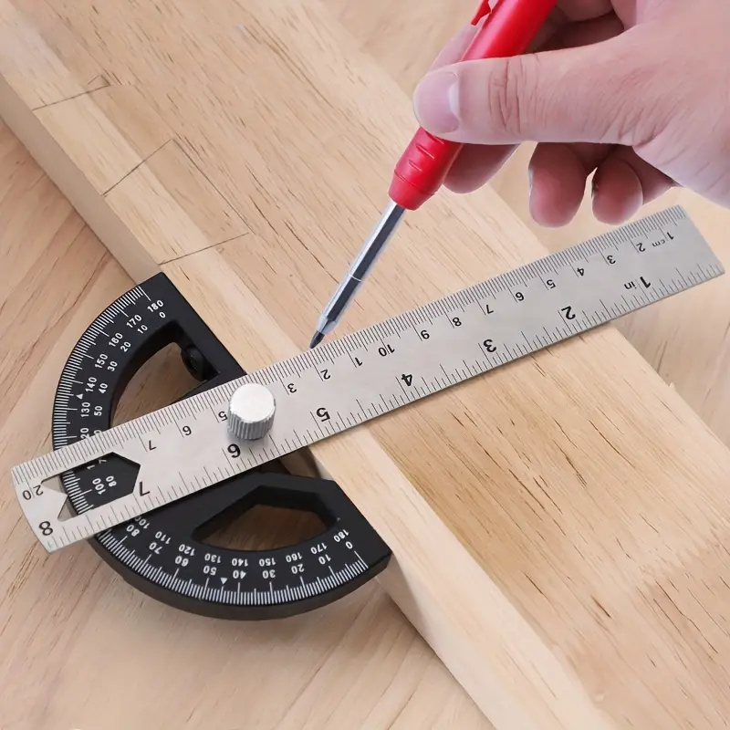 Protractor Angle Gauge: Essential Woodworking & Carpenter Measuring Tool