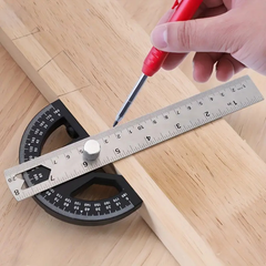 Protractor Angle Gauge: Essential Woodworking & Carpenter Measuring Tool