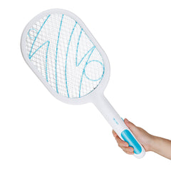 Rechargeable 2000mAh Electric Mosquito Swatter - Portable 3-Layer ABS Safety Grid Bug Zapper for Home Use